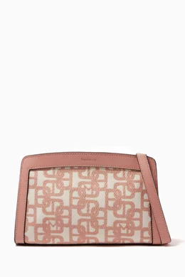 Buy Marella Pink Siesta Crossbody Bag in Jacquard Cotton for Women