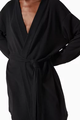 Buy SKIMS Black Waffle Robe for Women in Saudi