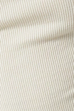 Buy SKIMS White Cotton Rib Bodysuit for Women in Saudi
