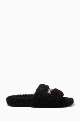 Balenciaga new arrivals fur slides