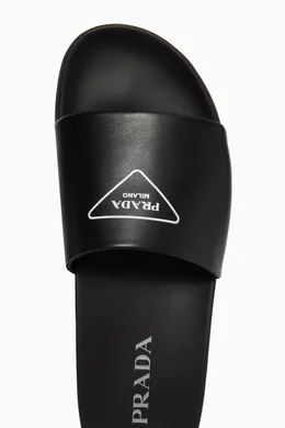Black prada store slides