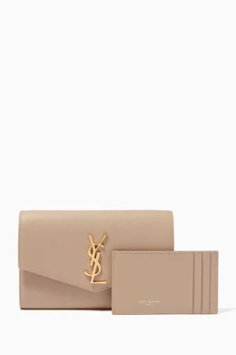 Uptown pouch in grain discount de poudre embossed leather