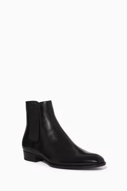 Black saint top laurent boots