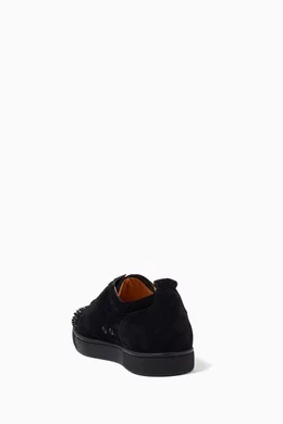 Black junior spike louboutin discount