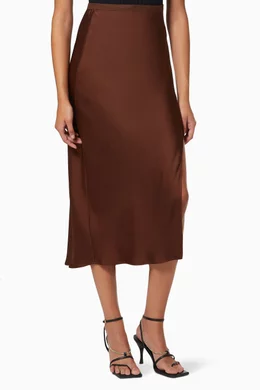 Dolly silk midi skirt discount