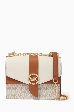 Michael Kors Greenwich Small Color-Block Logo and