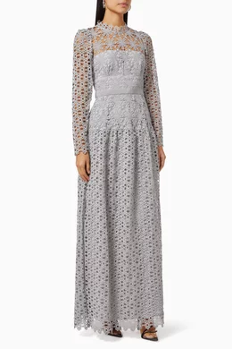 Self portrait spiral lace maxi dress 2025