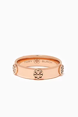 Tory burch shop logo stud ring