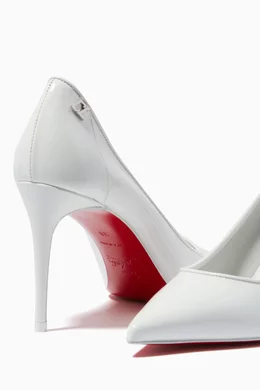 White pumps cheap christian louboutin