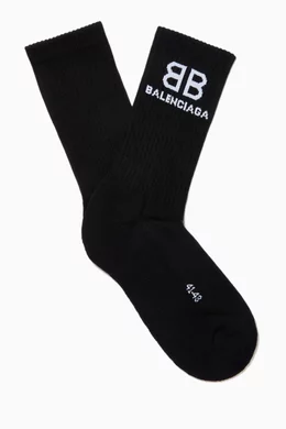 Balenciaga black cheap socks