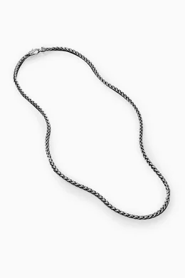 Wheat Chain Necklace in Sterling Silver, 4mm