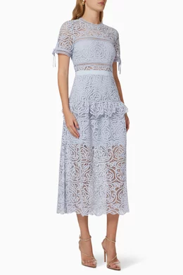 Self portrait abstract hot sale lace midi dress