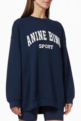 Buy ANINE BING Blue Tyler Sweatshirt in Organic Cotton Fleece for Women in  Saudi