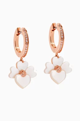 Buy Kate Spade New York Neutral Precious Pansy Pav Drop Huggies