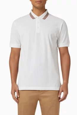 Burberry white 2025 polo men
