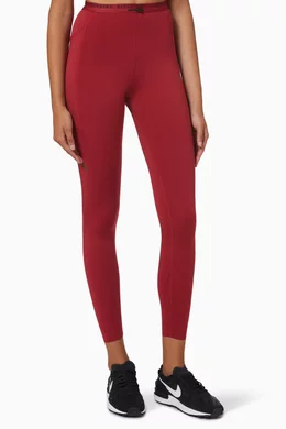 Burgundy nike tights clearance