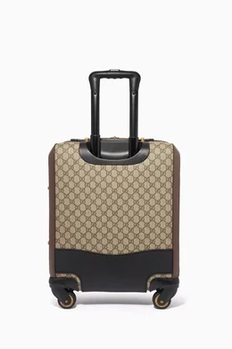 Gucci neutrals GG Supreme Carry-On Suitcase (51cm)