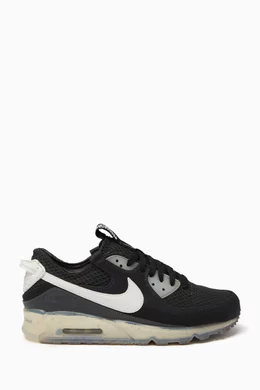 Buy Nike Black Air Max Terrascape 90 Sneakers in Ripstop for Men