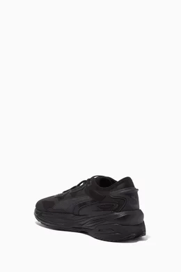 Buy PUMA Select Black Extent Nitro Sneakers in Mesh Textile for