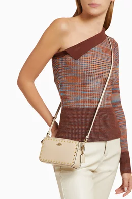 Coach border rivets crossbody in pebble leather hot sale