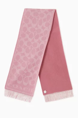 Coach top pink scarf