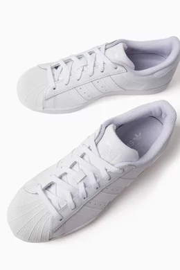 Buy adidas White Junior Holographic Superstar Sneakers for UNISEX