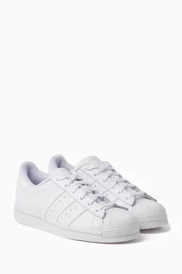 Buy adidas White Junior Holographic Superstar Sneakers for UNISEX