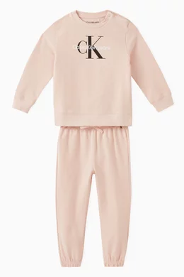 Girls calvin hotsell klein tracksuit