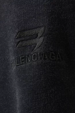 Buy Balenciaga Black Baggy Sweatpants in Heavy Fleece for Men in