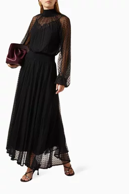Ralph lauren black maxi dress online