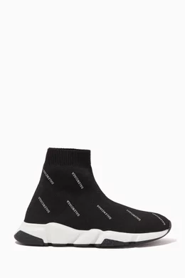 Balenciaga logo sock sneakers discount