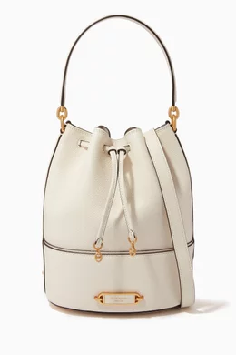 Kate spade online white bucket bag
