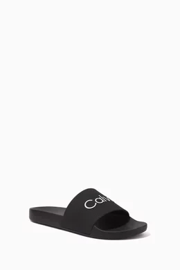Calvin klein rubber slides store