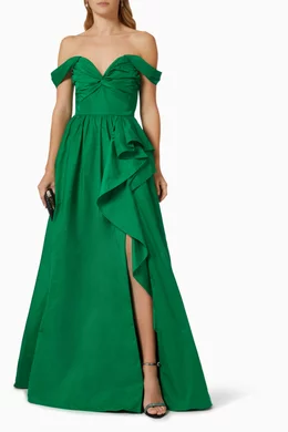 Marchesa notte green best sale dress