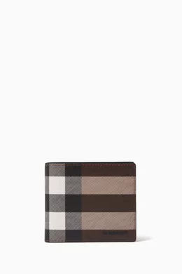 Burberry brown outlet leather wallet
