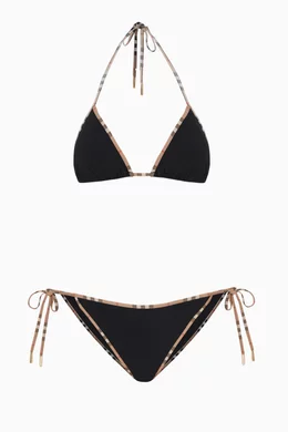 Burberry vintage check triangle bikini new arrivals