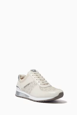 Allie metallic leather sneaker sales