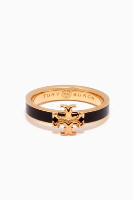 Buy Tory Burch Gold Kira Enamel Ring in 18kt Gold plated Brass for