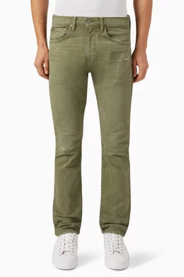 Buy Polo Ralph Lauren Green Sullivan Slim Fit Jeans in Denim for