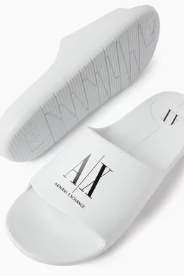 Armani exchange shop slides womens