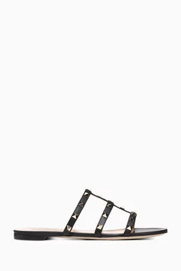 Black valentino slides 2025
