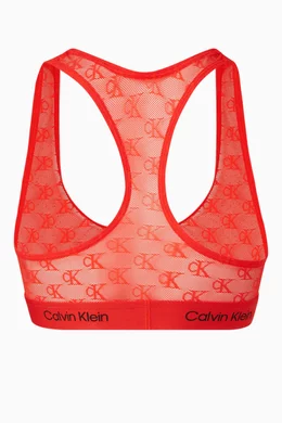 Buy Calvin Klein Red 1996 Logo Sports Bra in Lace for Women in Saudi