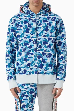 Blue and white bape hoodie new arrivals