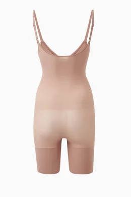 Buy SKIMS Brown Everyday Sculpt Mid-Thigh Bodysuit for Women in Saudi