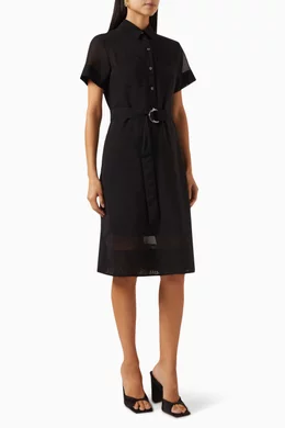Theory belted shop shirt dress