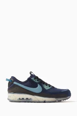 Buy Nike Blue Air Max Terrascape 90 Sneakers in Textile for Men in