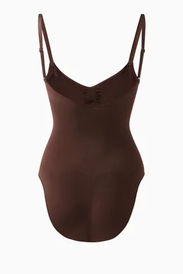 Buy SKIMS Brown Seamless Sculpt Brief Bodysuit for Women in