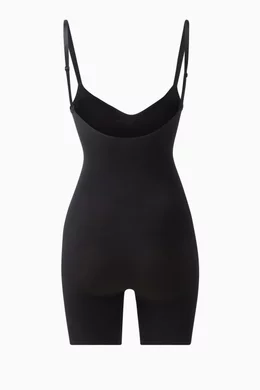 Buy SKIMS Black Seamless Sculpt Mid Thigh Bodysuit for Women in Saudi