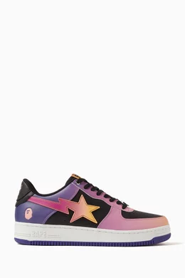 Purple top bape shoes