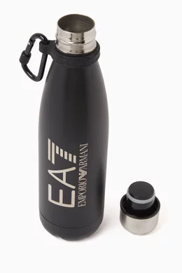 Buy Emporio Armani Black EA7 Thermal Water Bottle in Stainless